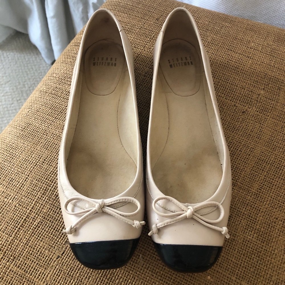 Stuart Weitzman two tone ballet flats